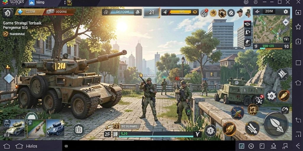 Tampilan menakjubkan dari gameplay SLG D200M yang menarik.