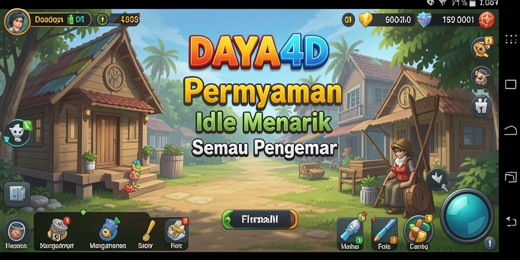 Screenshot gameplay DAYA4D yang menunjukkan keseruan permainan Idle.