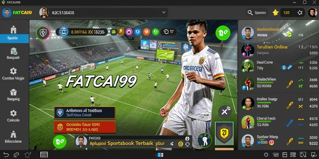 Screenshot utama FATCAI99 menampilkan antarmuka taruhan yang menarik.