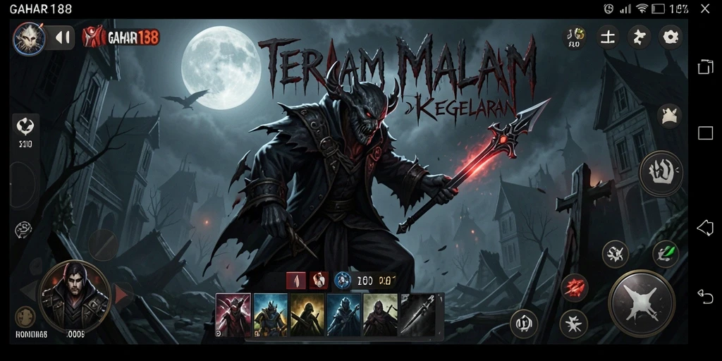Screenshot GAHAR188 menampilkan suasana gameplay horror yang menegangkan.