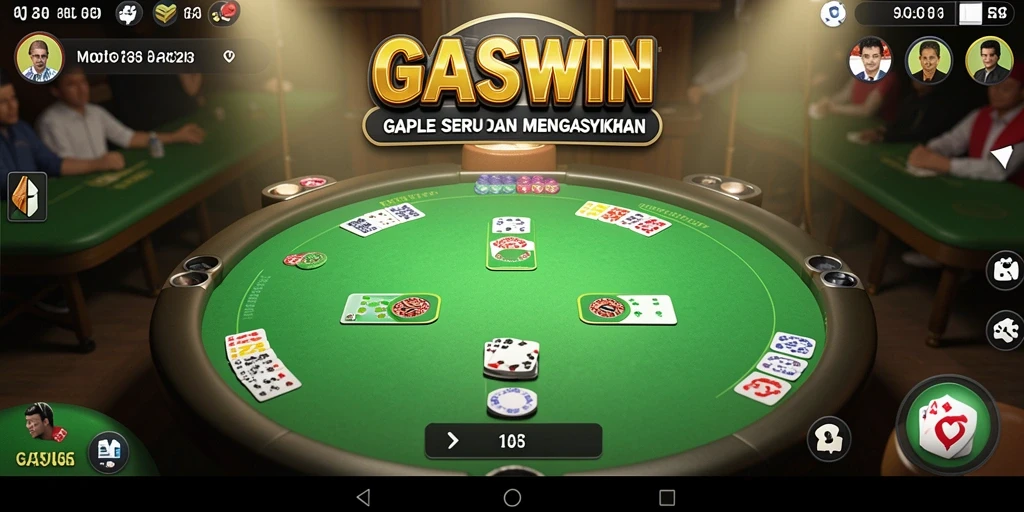 GAMBAR: Menampilkan momen seru gameplay Gaple di GASWIN.