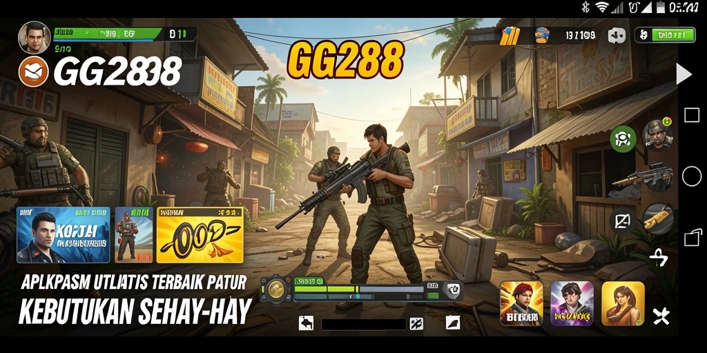Tampilan antarmuka user-friendly dari GG288 dengan fitur utilitas lengkap.