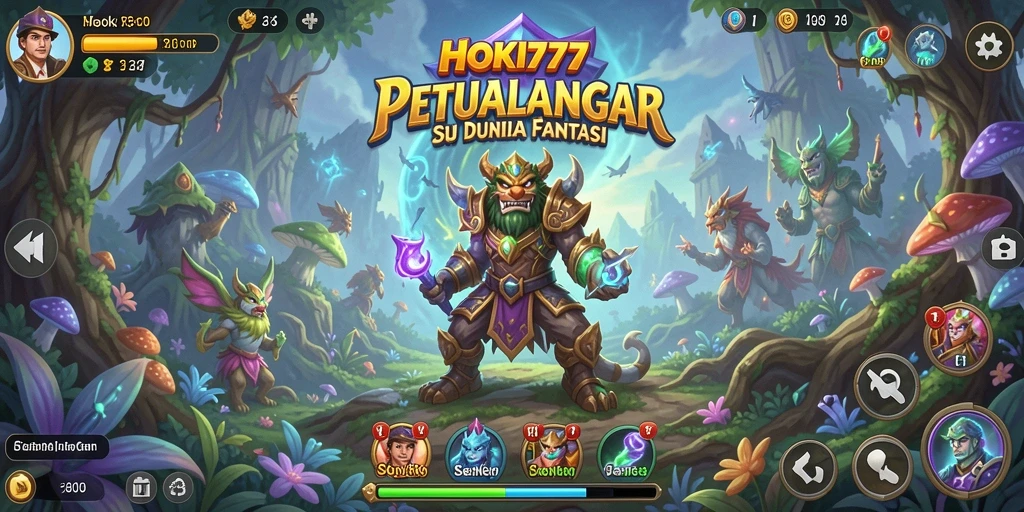 Tampilan gameplay menakjubkan dalam HOKI777 yang penuh aksi petualangan.