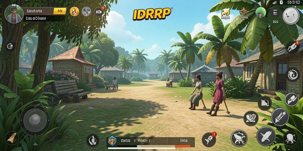 Tampilan gameplay IDRRP yang menarik dan penuh warna.
