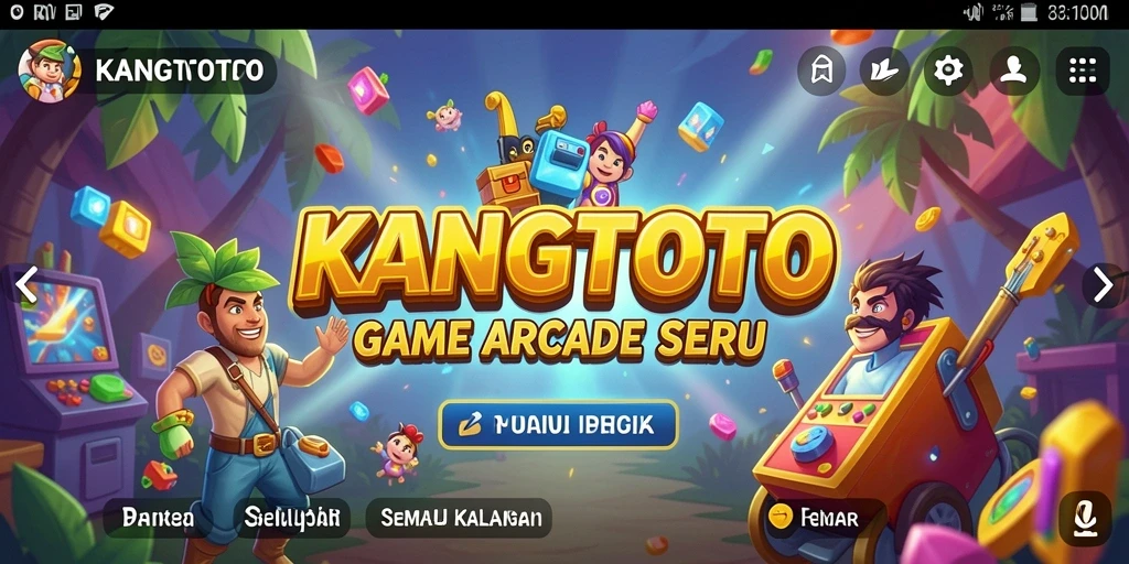 Screenshot gameplay KANGTOTO yang menampilkan aksi seru permainan arcade.