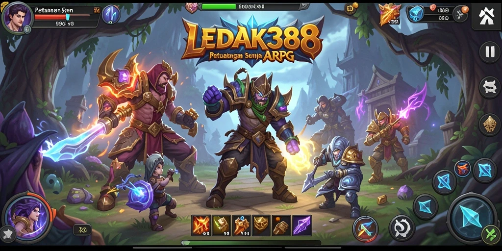 Tampilan gameplay seru dalam petualangan ARPG LEDAK388.