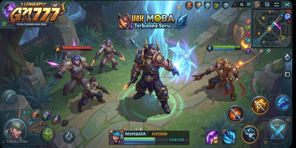 Gameplay seru LENGKAP777 dengan karakter yang beragam.