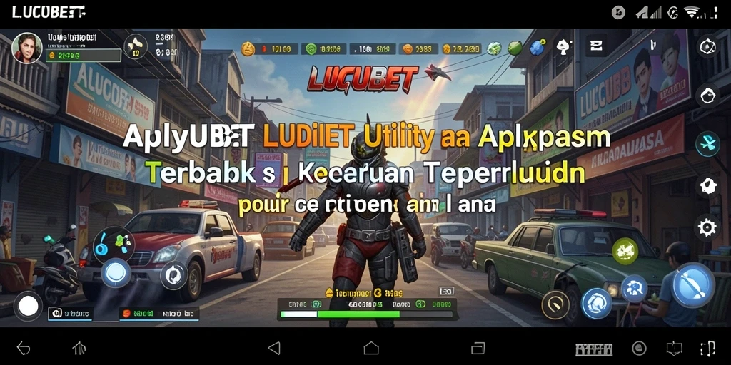 Tampilan utama LUCUBET menunjukkan berbagai fitur utility yang efisien.