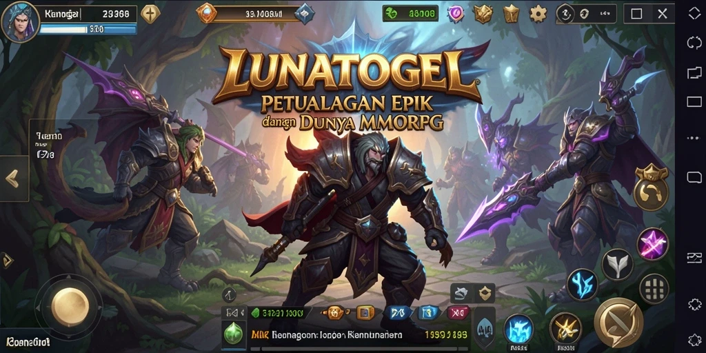 Gameplay menarik di LUNATOGEL dengan grafik memukau dan dinamika pertempuran.