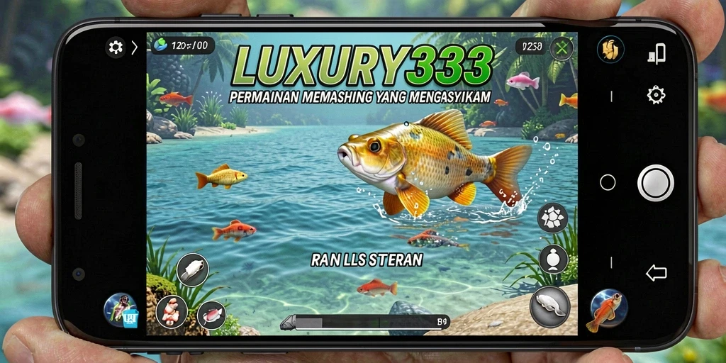 Tampilan gameplay LUXURY333 yang menampilkan pengalaman memancing yang seru.