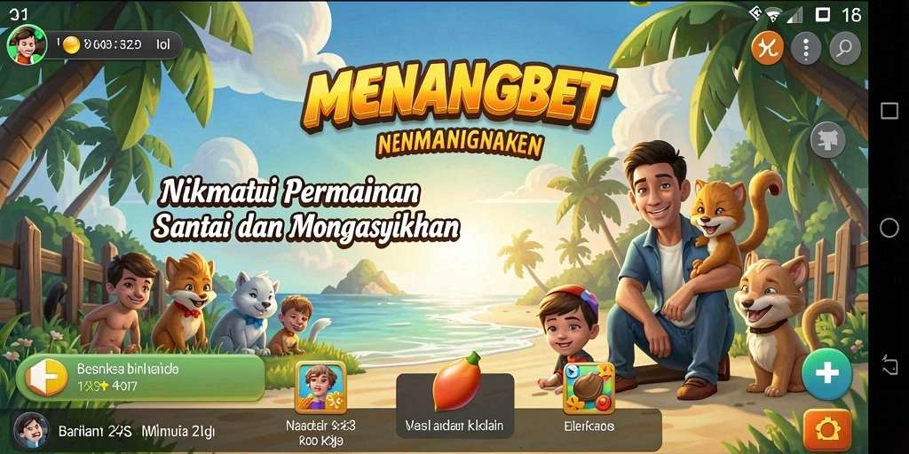 Screenshot MENANGBET, menunjukkan gameplay yang sederhana dan menyenangkan.
