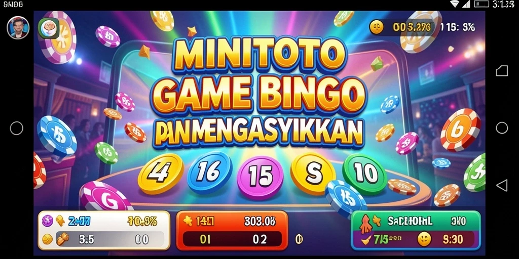 Tampilan gameplay seru Bingo di MINITOTO.