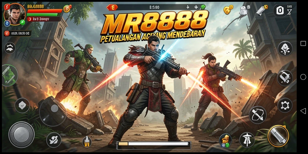 Tampilan gameplay MR888 yang penuh aksi dan menegangkan.