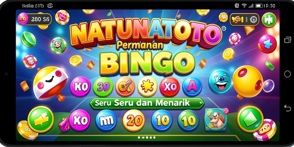 Tangkapan layar utama NATUNATOTO menampilkan gameplay Bingo yang seru.