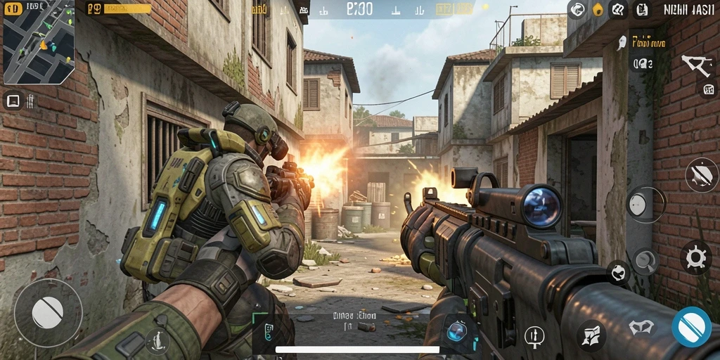 Gameplay menegangkan PP123 dengan aksi pertempuran seru.