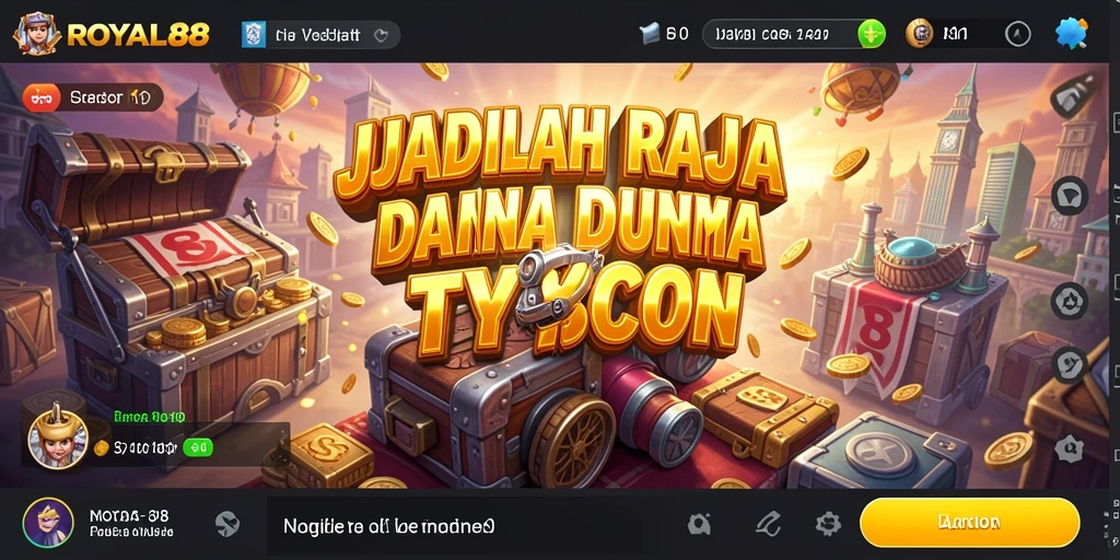 Screenshot gameplay ROYAL88 yang menunjukkan manajemen bisnis yang dinamis.