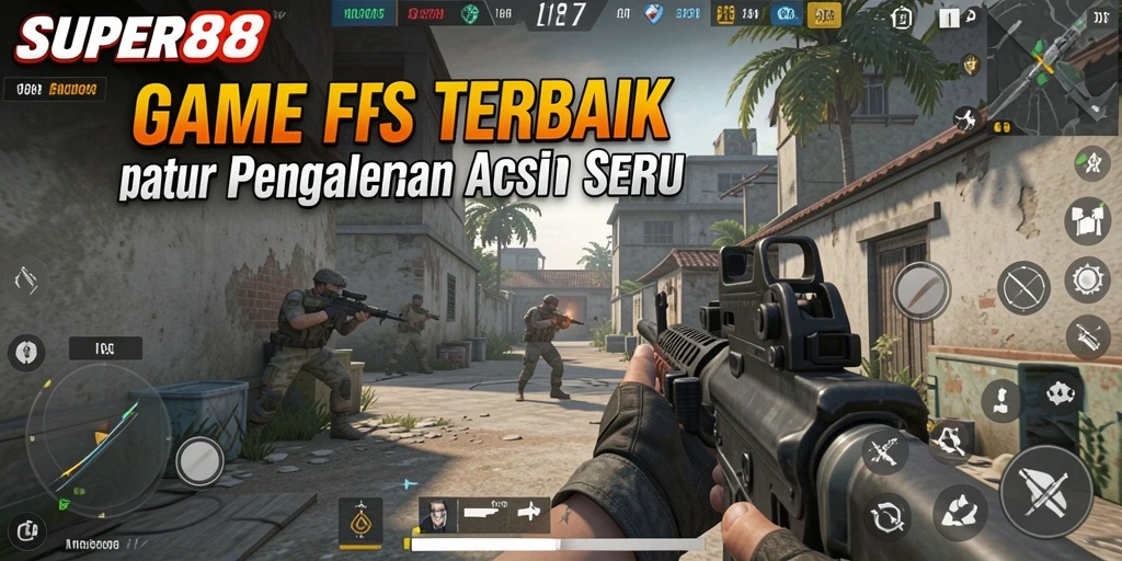 Gameplay SUPER88 menunjukkan aksi tembak-menembak yang mendebarkan.