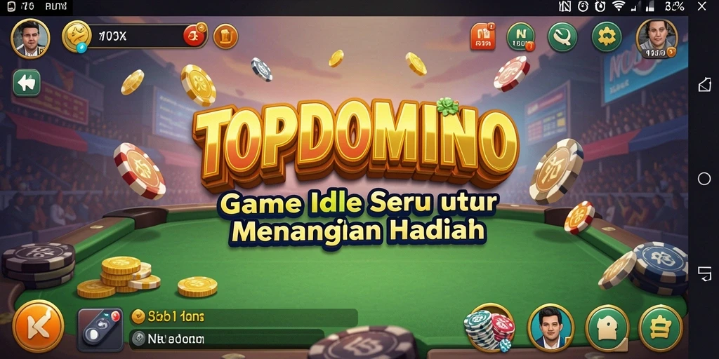 Tampilan gameplay seru dari TOPDOMINO yang memikat.