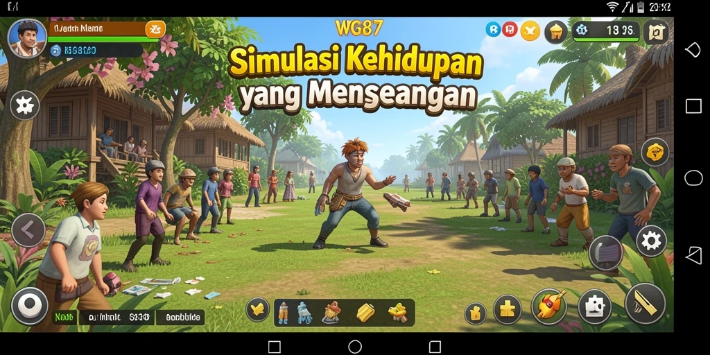Gameplay menarik dalam WG87 dengan simulasi kehidupan nyata.